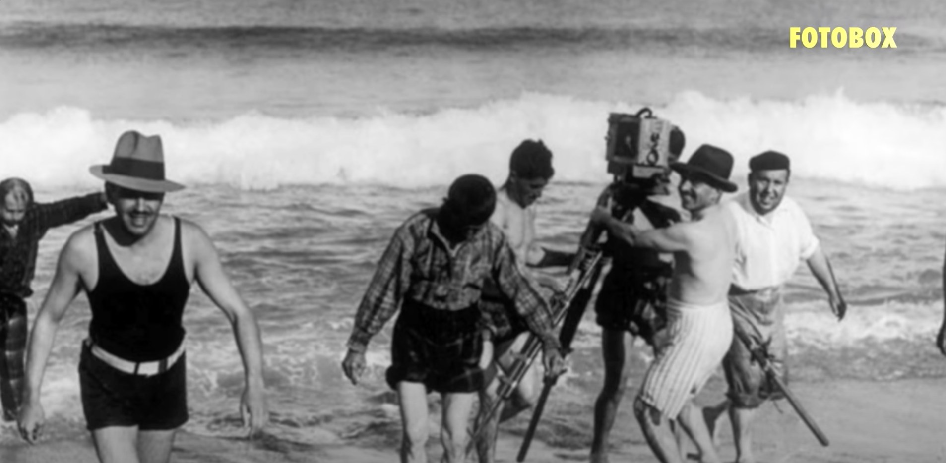 Fotobox: Leitão de Barros a filmar na praia